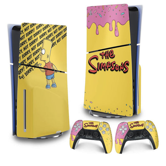 Skin Anti-Rage PS5 Slim Vertical - The Simpsons