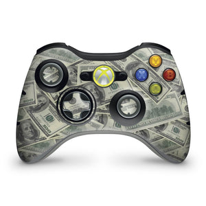Skin Anti-Rage Xbox 360 Controle - Dollar Money Dinheiro