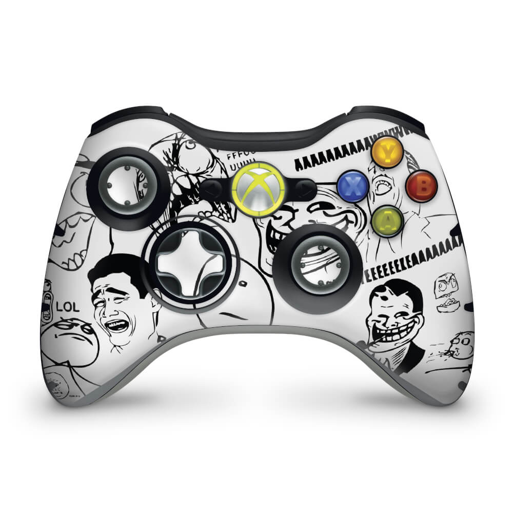 Skin Anti-Rage Xbox 360 Controle - Memes