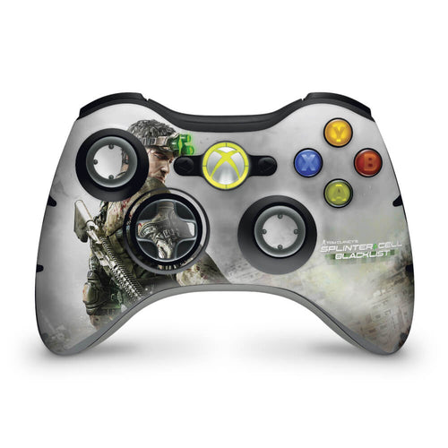 Skin Anti-Rage Xbox 360 Controle - Splinter Cell Black