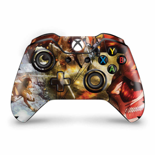 Skin Anti-Rage Xbox One Fat Controle - Attack on Titan #A
