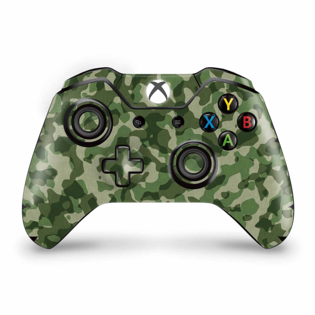 Skin Anti-Rage Xbox One Fat Controle - Camuflado Verde