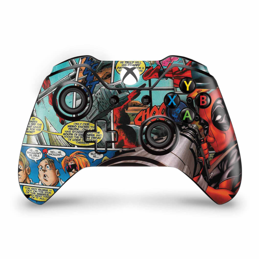 Skin Anti-Rage Xbox One Fat Controle - Deadpool