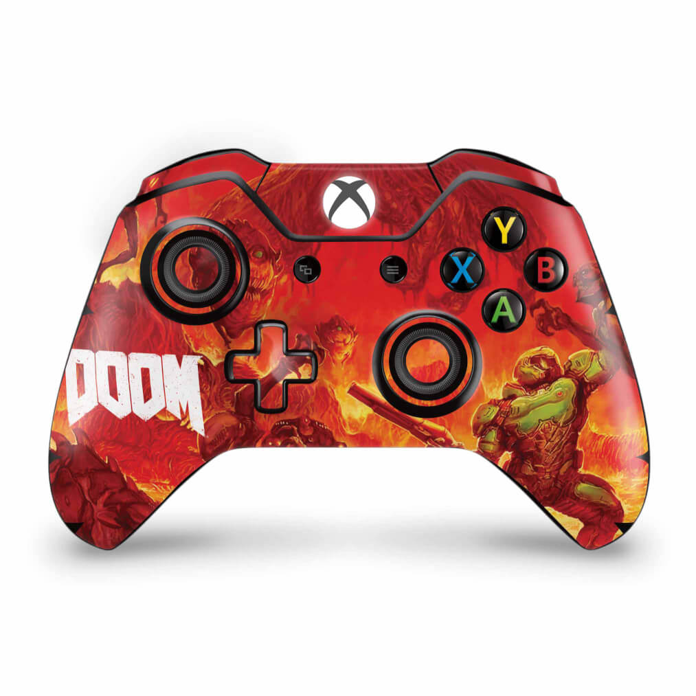 Skin Anti-Rage Xbox One Fat Controle - Doom