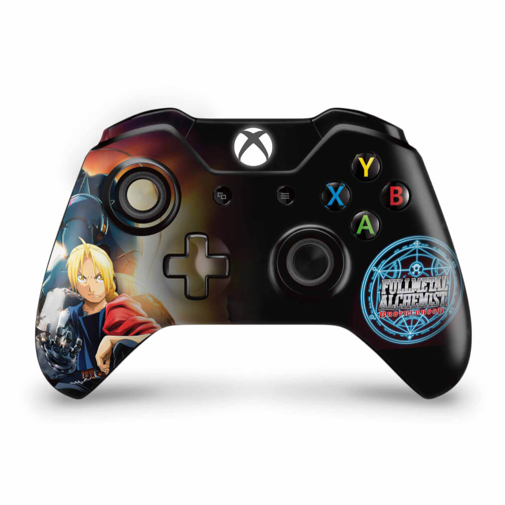 Skin Anti-Rage Xbox One Fat Controle - Fullmetal Alchemist: Brotherhood