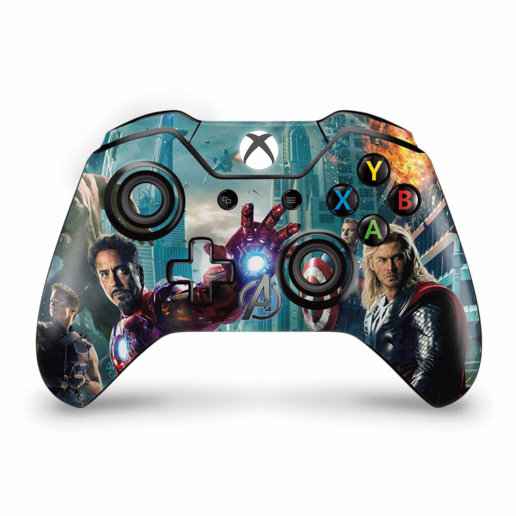 Skin Anti-Rage Xbox One Fat Controle - The Avengers - Os Vingadores
