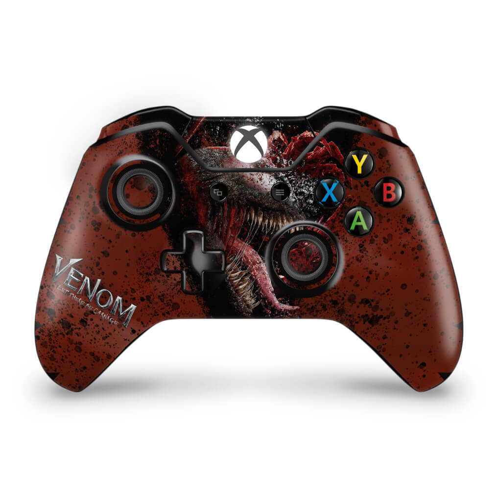 Skin Anti-Rage Xbox One Fat Controle - Venom Tempo de Carnificina