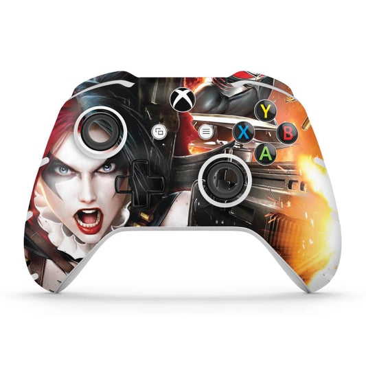 Skin Anti-Rage Xbox One Slim X Controle - Arlequina Harley Quinn #B