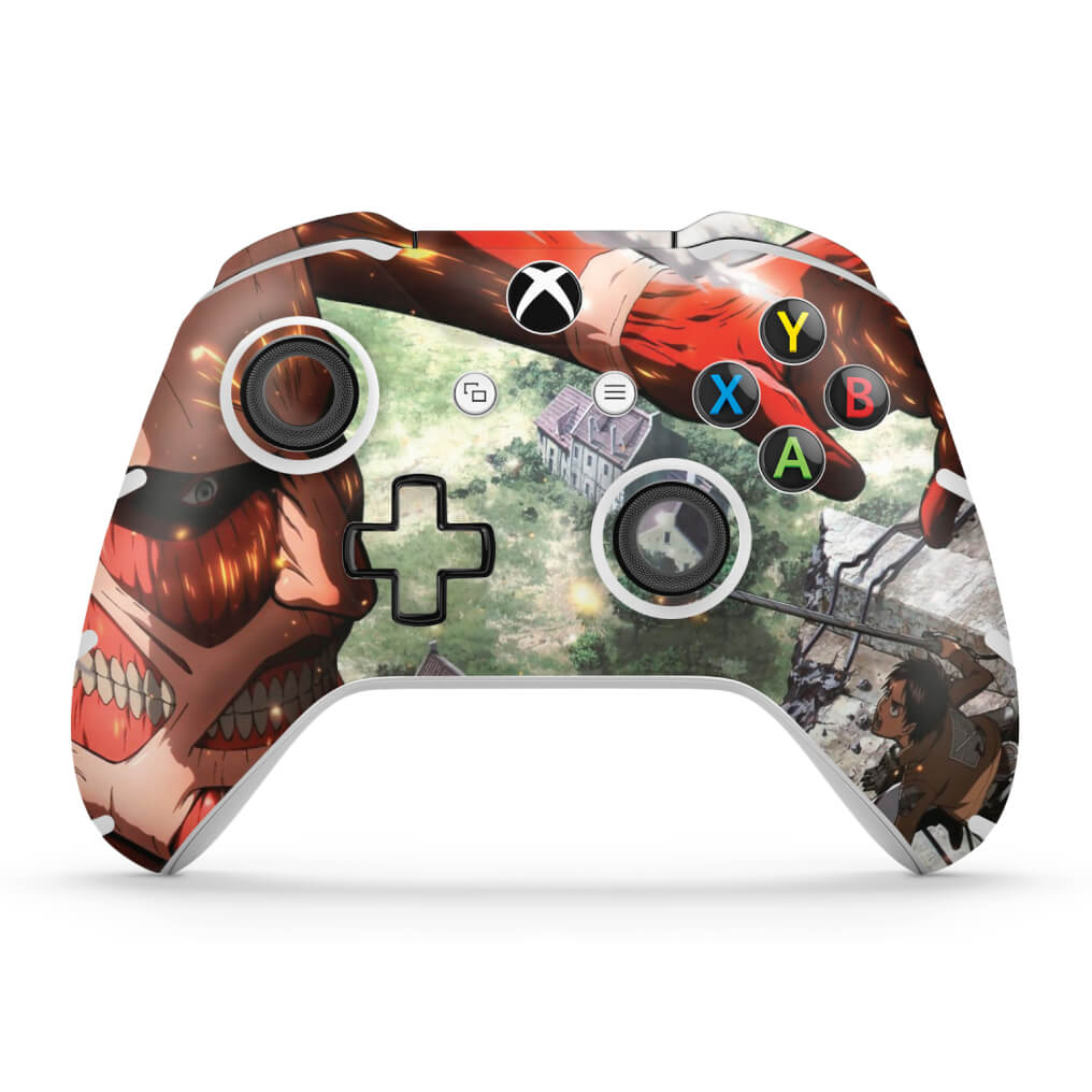 Skin Anti-Rage Xbox One Slim X Controle - Attack on Titan #B