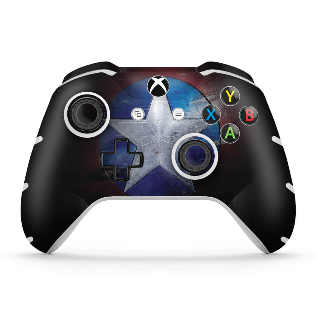 Skin Anti-Rage Xbox One Slim X Controle - Capitão America
