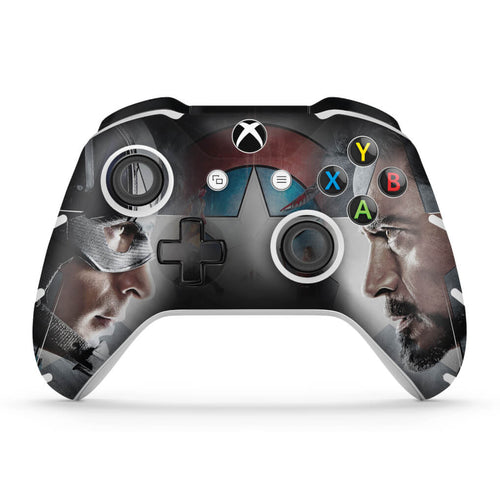 Skin Anti-Rage Xbox One Slim X Controle - Capitão America - Guerra Civil
