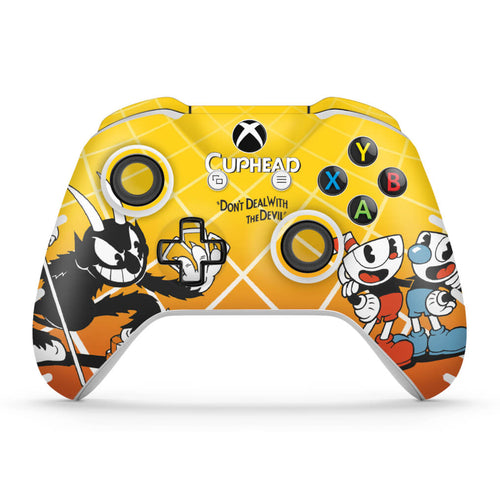 Skin Anti-Rage Xbox One Slim X Controle - Cuphead