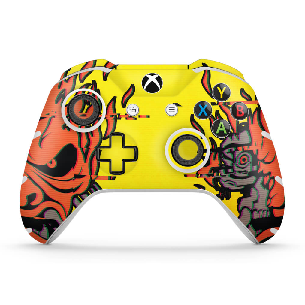 Skin Anti-Rage Xbox One Slim X Controle - Cyberpunk 2077