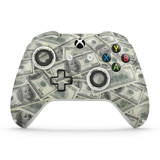 Skin Anti-Rage Xbox One Slim X Controle - Dollar Money Dinheiro
