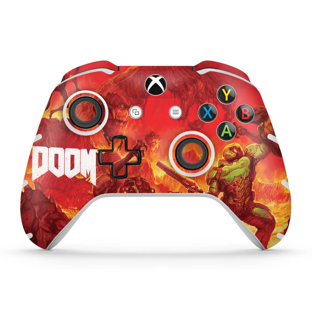 Skin Anti-Rage Xbox One Slim X Controle - Doom