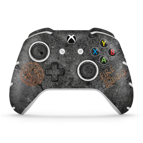 Skin Anti-Rage Xbox One Slim X Controle - Game of Thrones Targaryen