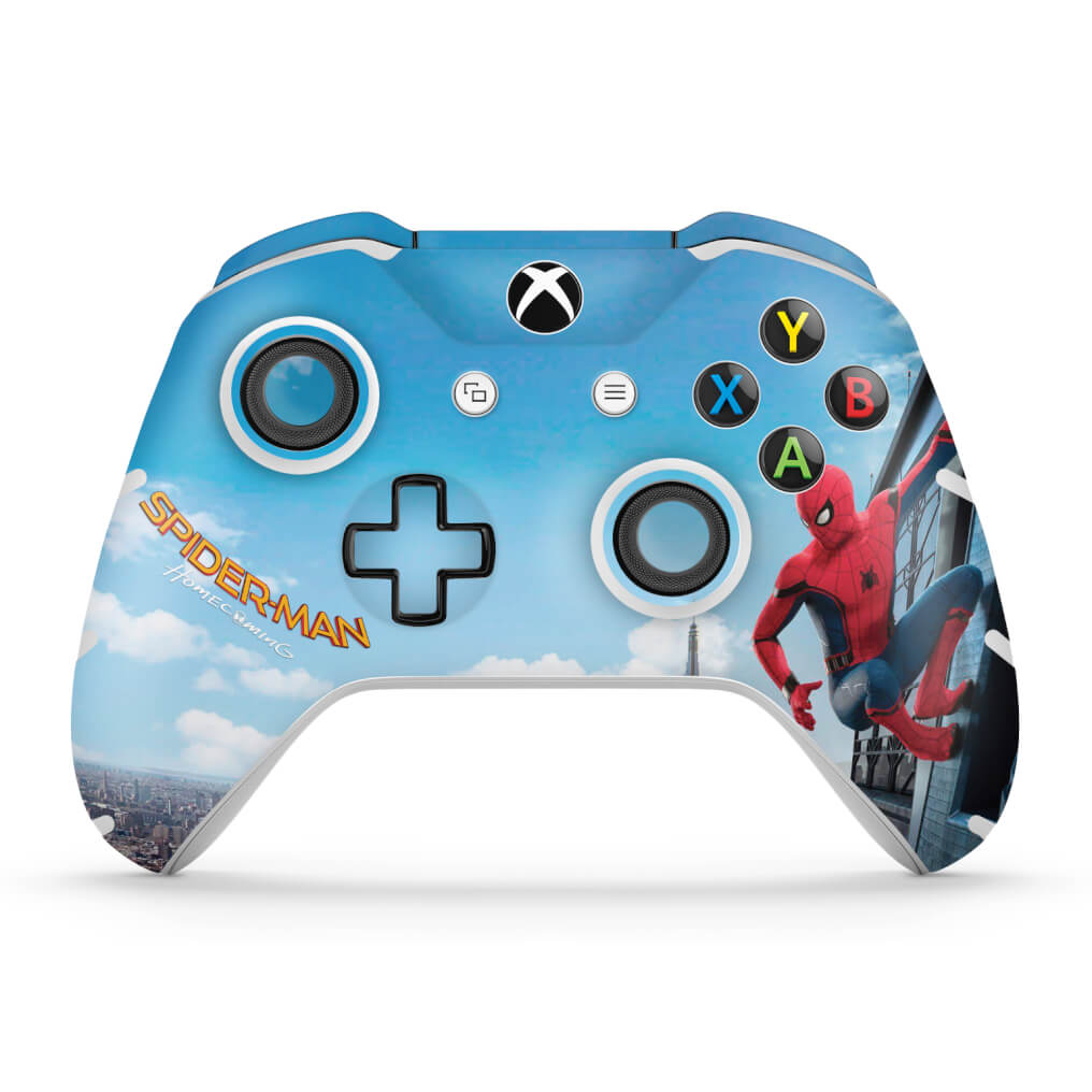 Skin Anti-Rage Xbox One Slim X Controle - Homem Aranha - Spiderman Homecoming