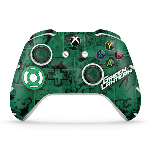 Skin Anti-Rage Xbox One Slim X Controle - Lanterna Verde Comics
