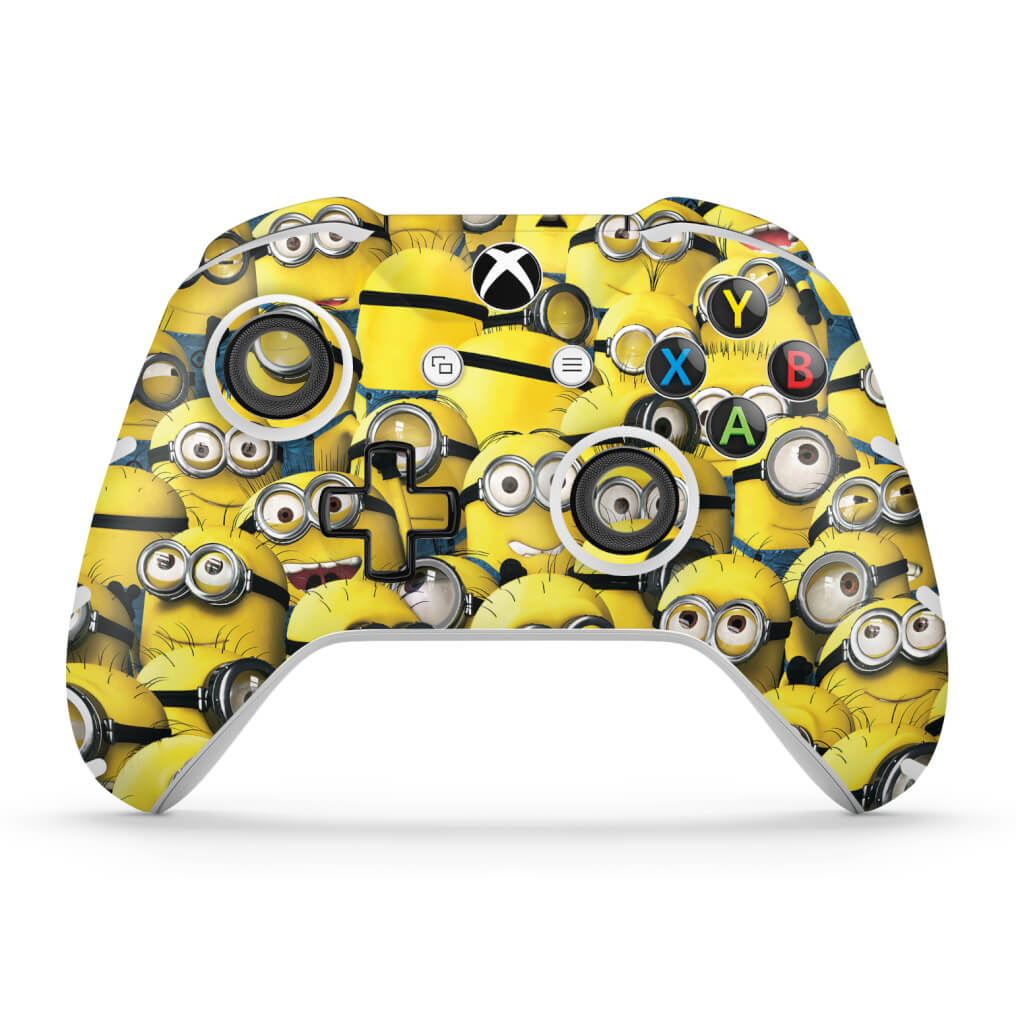 Skin Anti-Rage Xbox One Slim X Controle - Minions