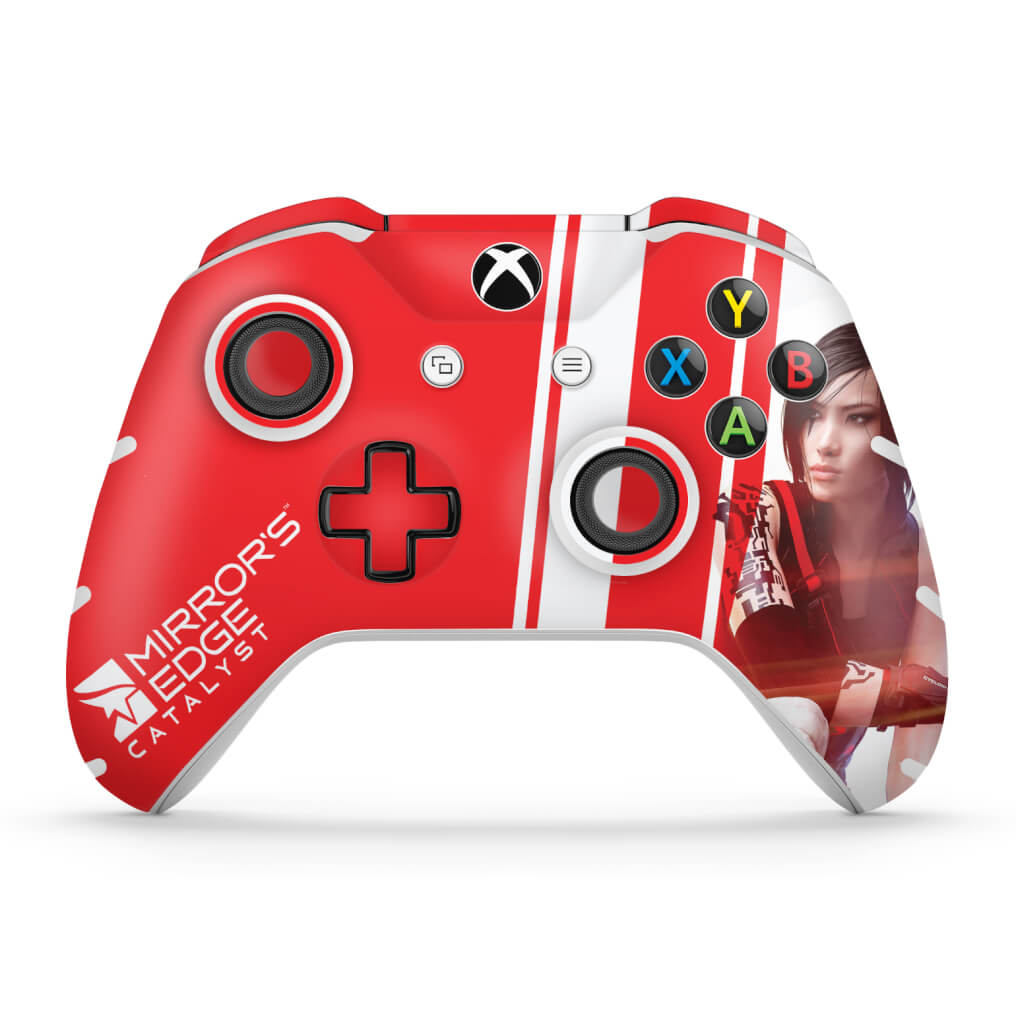 Skin Anti-Rage Xbox One Slim X Controle - Mirror's Edge Catalyst