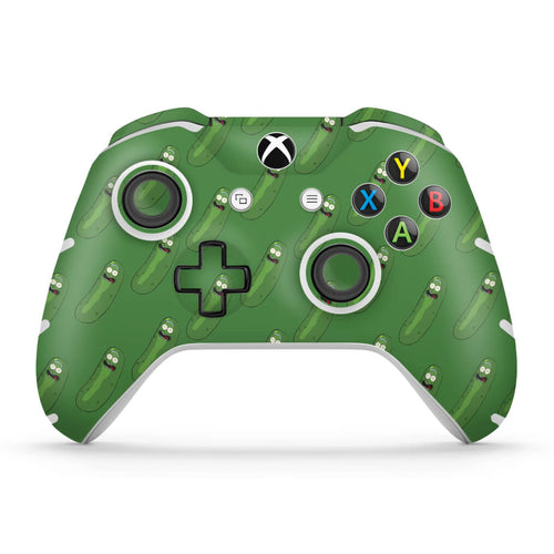 Skin Anti-Rage Xbox One Slim X Controle - Pickle Rick and Morty