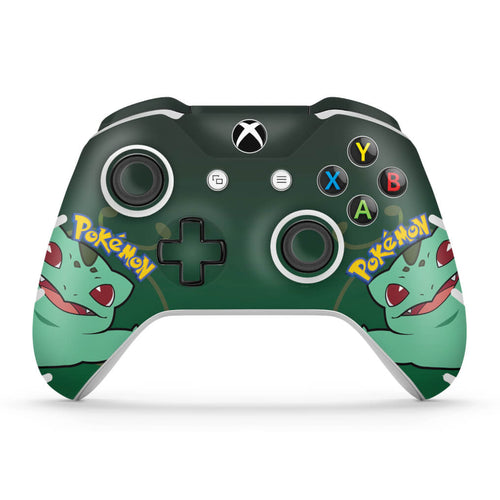 Skin Anti-Rage Xbox One Slim X Controle - Pokemon Bulbasaur