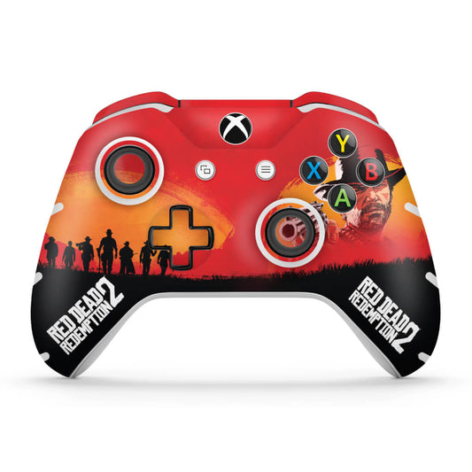 Skin Anti-Rage Xbox One Slim X Controle - Red Dead Redemption 2
