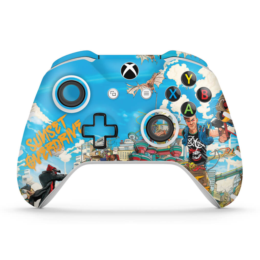 Skin Anti-Rage Xbox One Slim X Controle - Sunset Overdrive