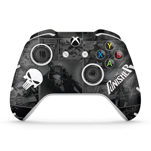 Skin Anti-Rage Xbox One Slim X Controle - The Punisher Justiceiro Comics