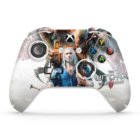 Skin Anti-Rage Xbox One Slim X Controle - The Witcher 3 Blood And Wine