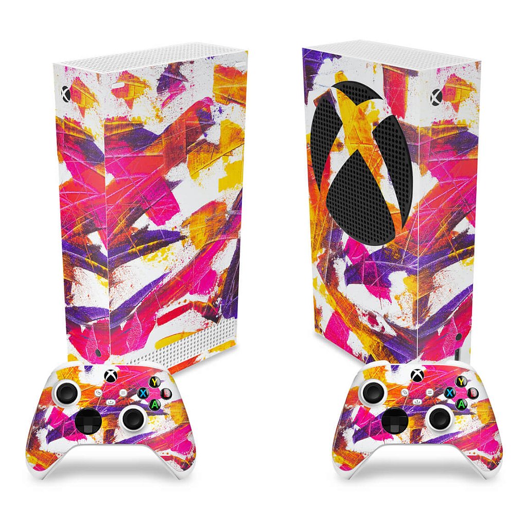 Skin Anti-Rage Xbox Series S Vertical - Abstrato #103
