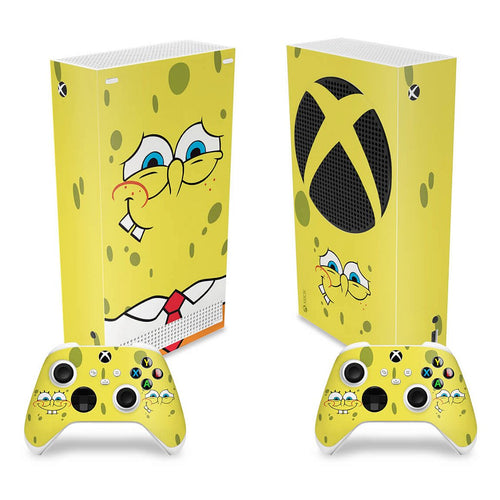 Skin Anti-Rage Xbox Series S Vertical - Bob Esponja