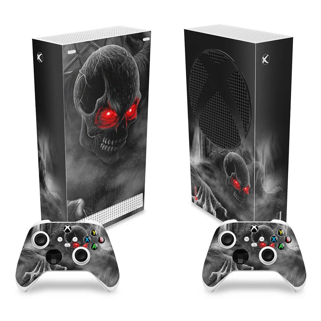 Skin Anti-Rage Xbox Series S Vertical - Caveira Skull