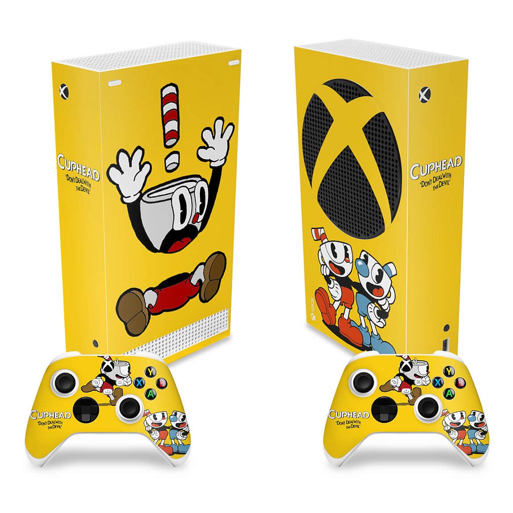 Skin Anti-Rage Xbox Series S Vertical - Cuphead