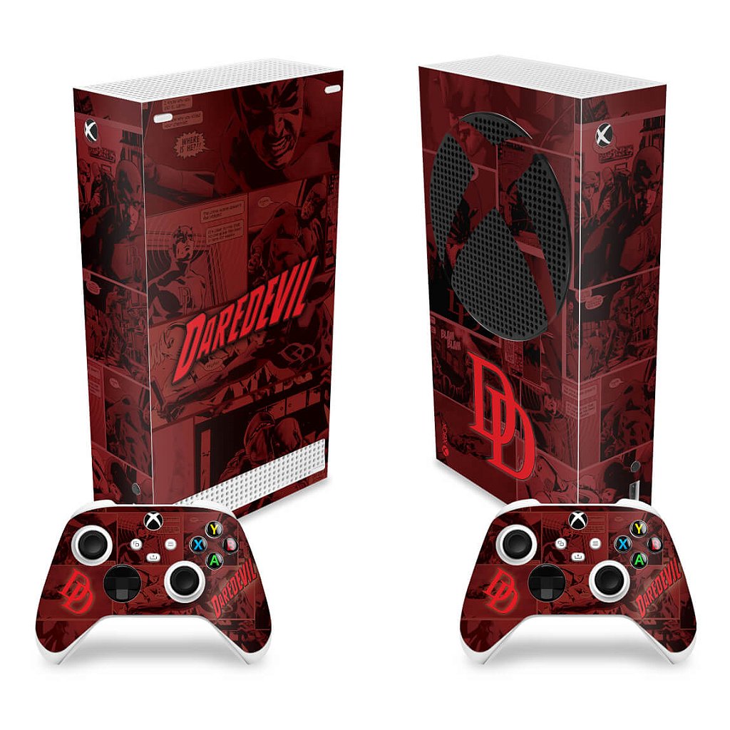 Skin Anti-Rage Xbox Series S Vertical - Daredevil Demolidor Comics