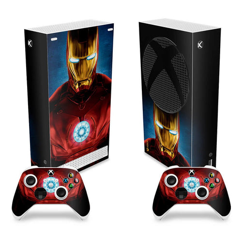 Skin Anti-Rage Xbox Series S Vertical - Iron Man Homem De Ferro
