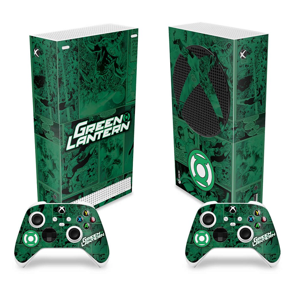 Skin Anti-Rage Xbox Series S Vertical - Lanterna Verde Comics