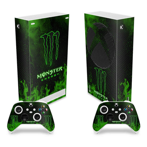 Skin Anti-Rage Xbox Series S Vertical - Monster Energy Drink