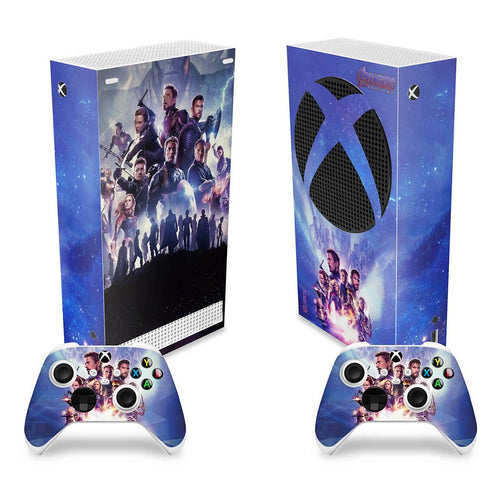 Skin Anti-Rage Xbox Series S Vertical - Vingadores Ultimato Endgame