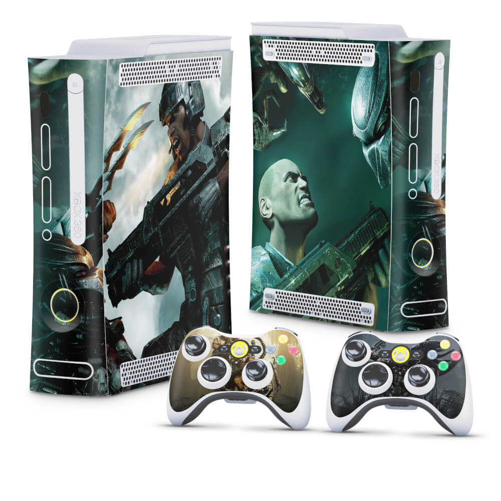 Skin Anti-Rage Xbox 360 Fat - Aliens vs Predators