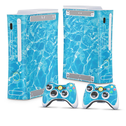 Xbox 360 Fat Skin - Aquático Água