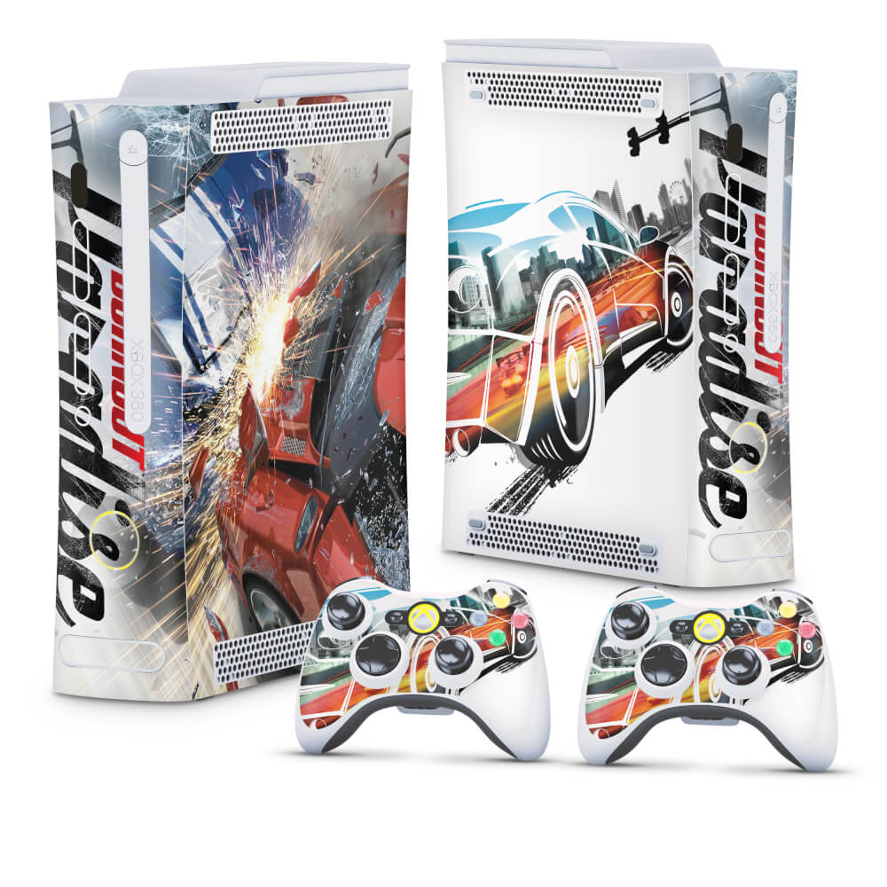 Skin Anti-Rage Xbox 360 Fat - Burnout Paradise
