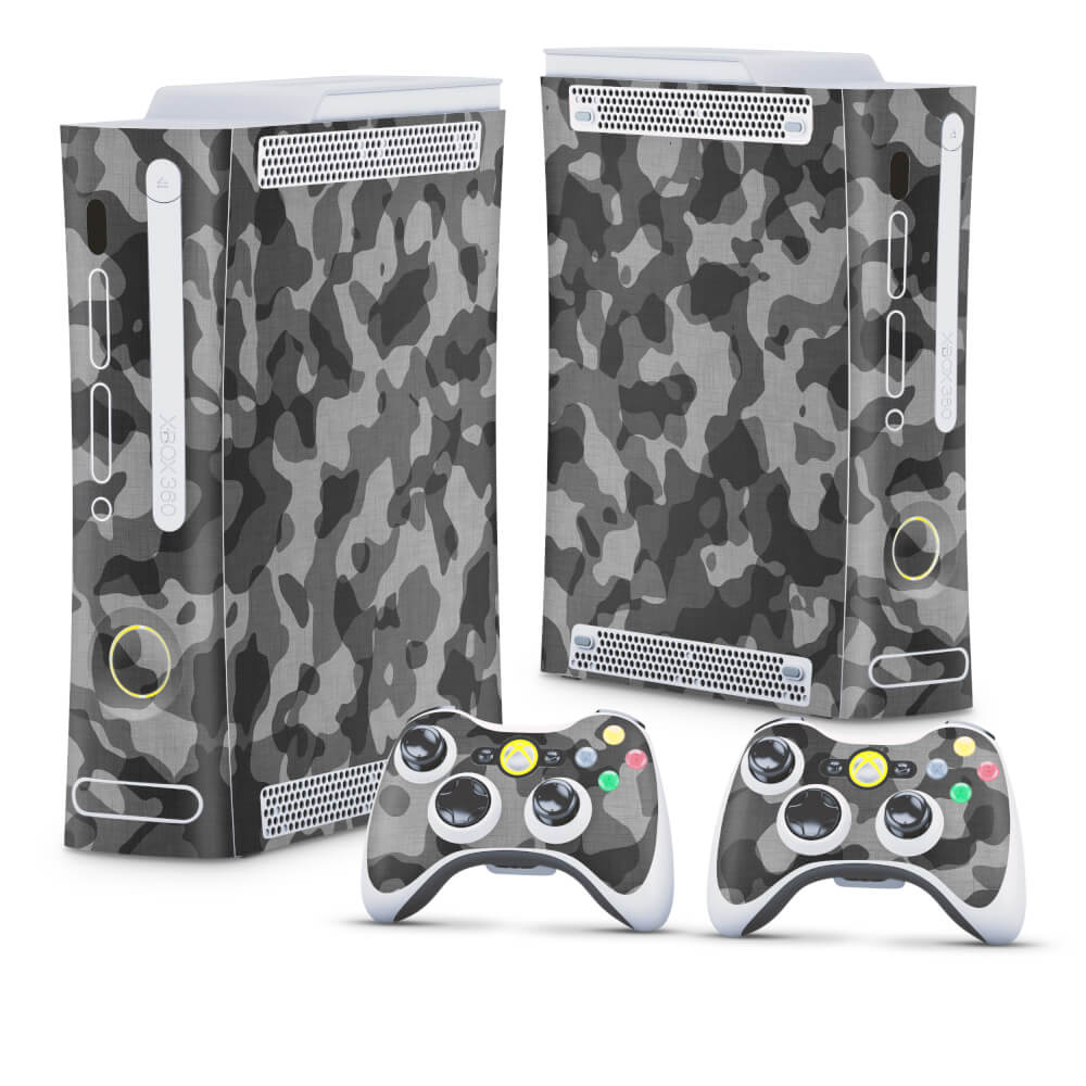 Skin Anti-Rage Xbox 360 Fat - Camuflagem Cinza