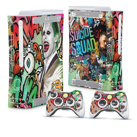 Xbox 360 Fat Skin - Esquadrão Suicida #B