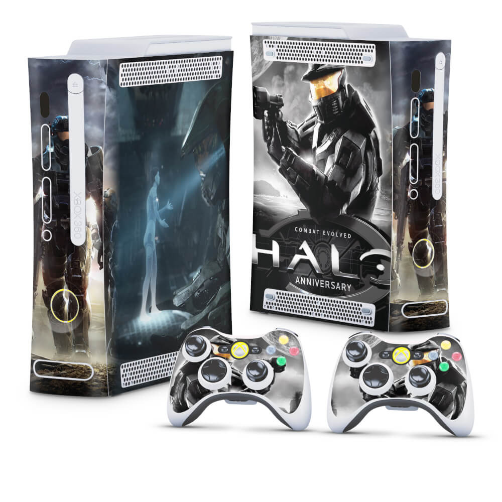 Skin Anti-Rage Xbox 360 Fat - Halo Anniversary