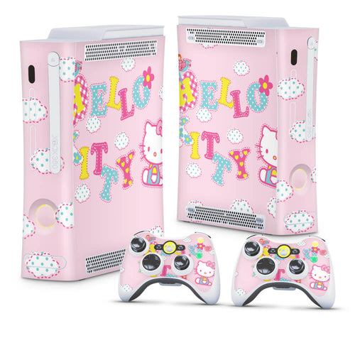 Skin Anti-Rage Xbox 360 Fat - Hello Kitty