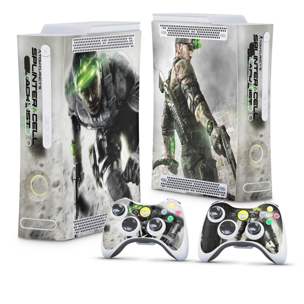 Skin Anti-Rage Xbox 360 Fat - Splinter Cell Black List