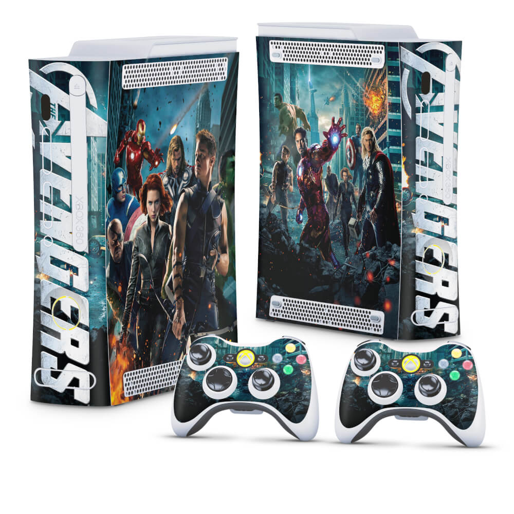 Skin Anti-Rage Xbox 360 Fat - The Avengers - Os Vingadores