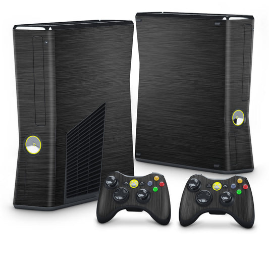 Skin Anti-Rage Xbox 360 Slim - Aço Escovado Preto