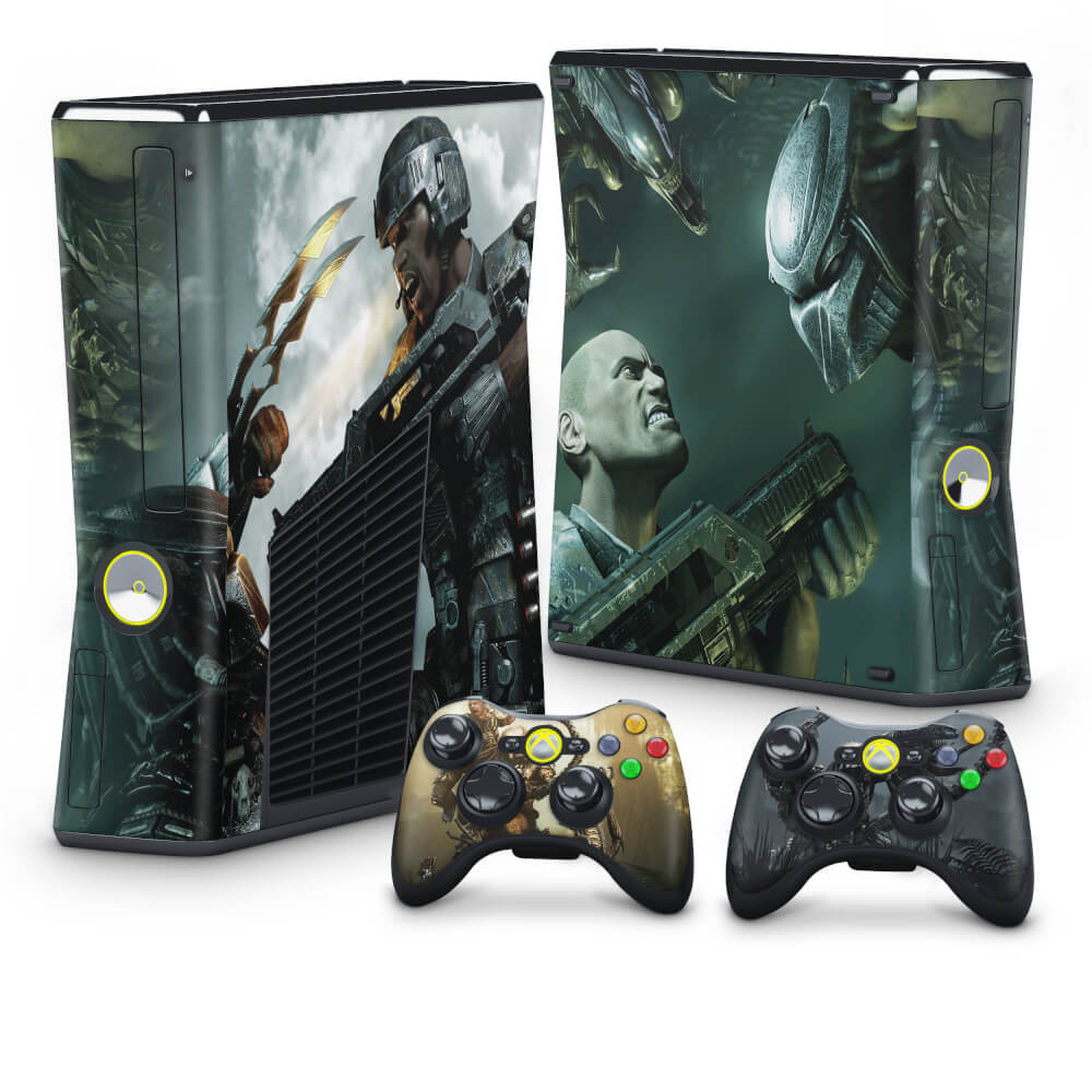 Skin Anti-Rage Xbox 360 Slim - Aliens vs Predators